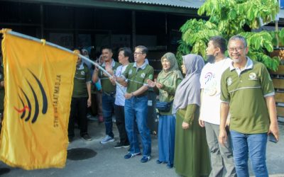 Wakil Bupati Subang, Agus Masykur Buka Kegiatan Gerak Jalan Santai di Acara HUT STIESA ke-23