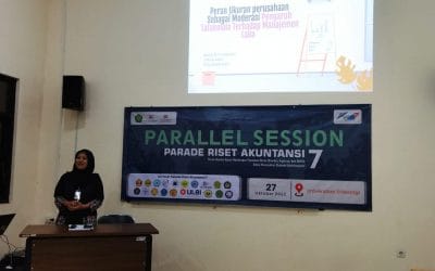 Paper Peran Tata Kelola Perusahaan Dipresentasikan Dosen STIESA Dalam Parade Riset Akuntansi 7 IAI Jawa Barat