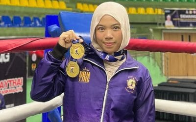Mahasiswi STIESA Subang Sumbang Dua Emas di BK PORPROV 2025 Muaythai Jawa Barat