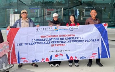 Banggakan Kampus, Mahasiswa STIESA Pulang Usai Magang di Perusahaan Taiwan